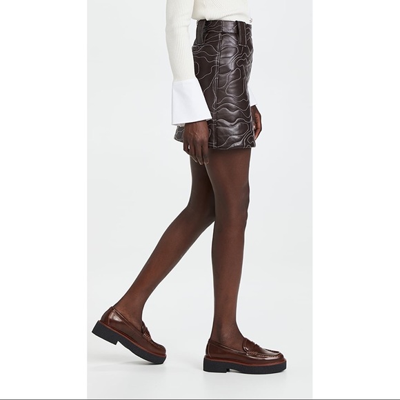 NWT Ganni Lamb Leather Miniskirt - Picture 3 of 6